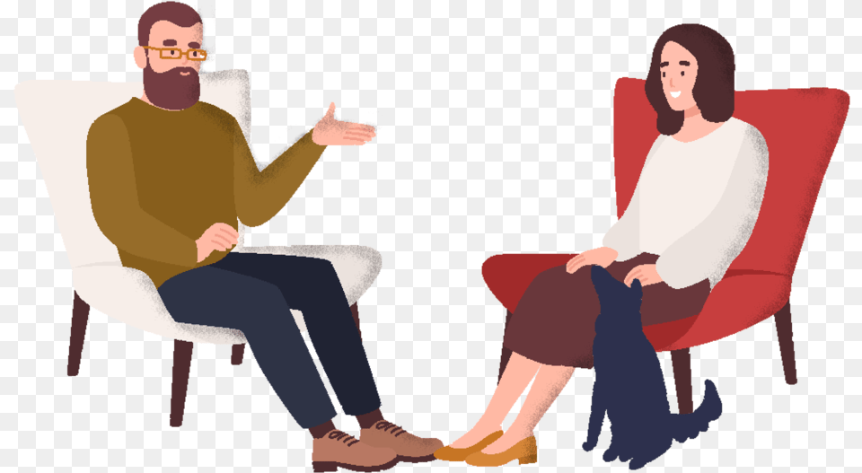 Nonprofs Psychological Sitting Cartoon, Adult, Person, Man, Male Free Png Download