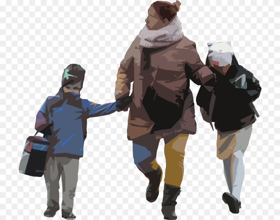 Nonscandinavia Winter Cut Out People, Walking, Person, Clothing, Coat Free Png