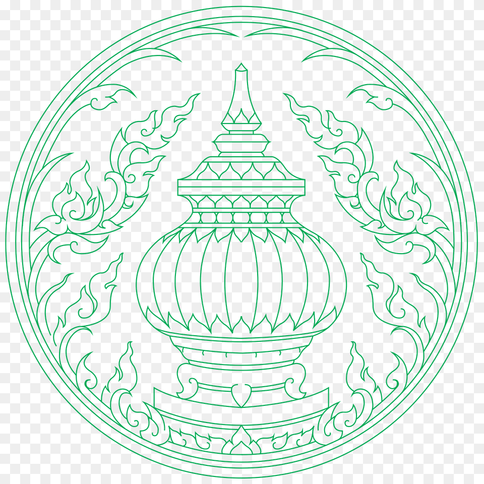 Nonthaburi Province Seal Clipart, Green Free Transparent Png