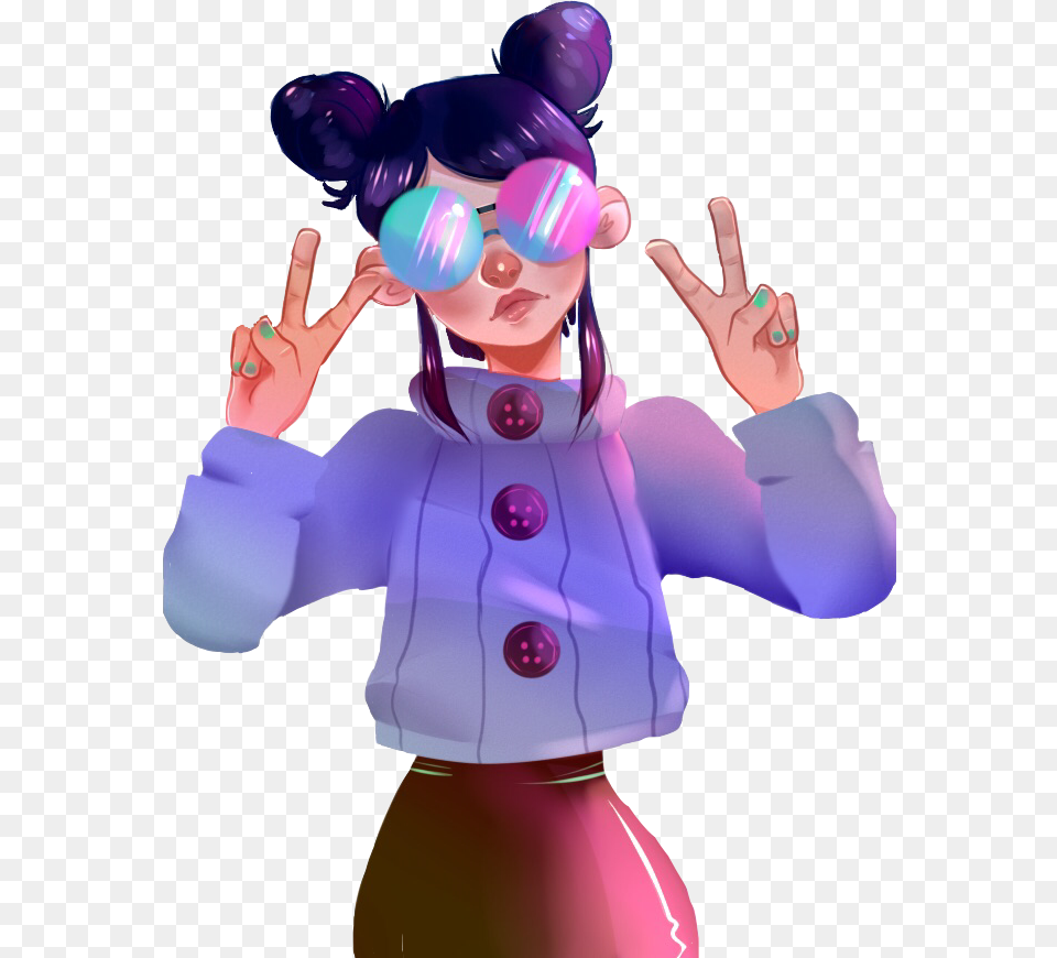 Noodle Gorillaz Phase4 Artnotmine Freetoedit Noodle Gorillaz, Purple, Glove, Clothing, Person Png Image