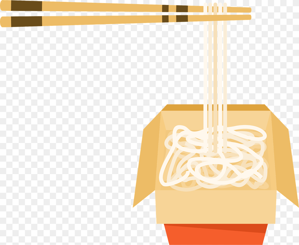 Noodles In Box Clipart, Food, Noodle, Cardboard, Carton Png Image