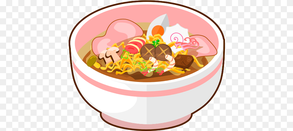 Noodles Opengameartorg Noodles Cartoon, Bowl, Cream, Dessert, Food Free Png