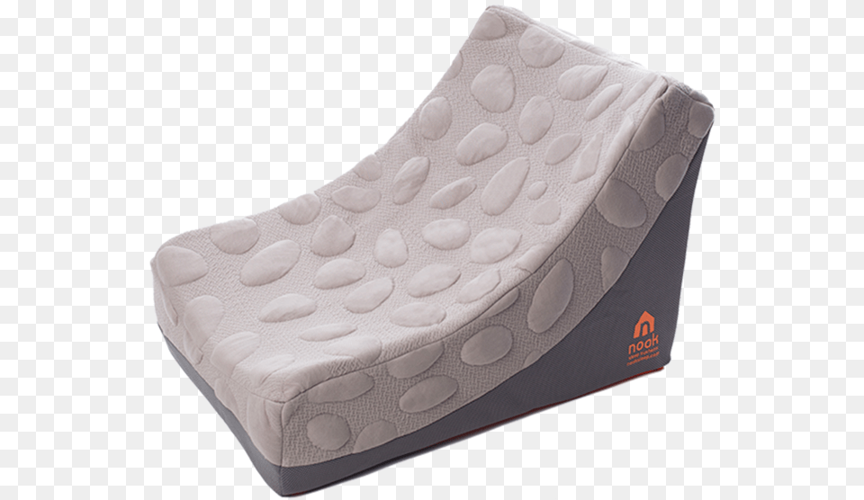 Nook Most Comfortable Kids Chair Nook Pebble Lounger Misty By Nook Sleep Systems, Furniture, Mattress, Clothing, Footwear Png Image