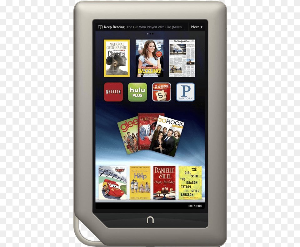 Nook Tablet Barnes And Noble Nook Tablet, Computer, Electronics, Adult, Female Png Image