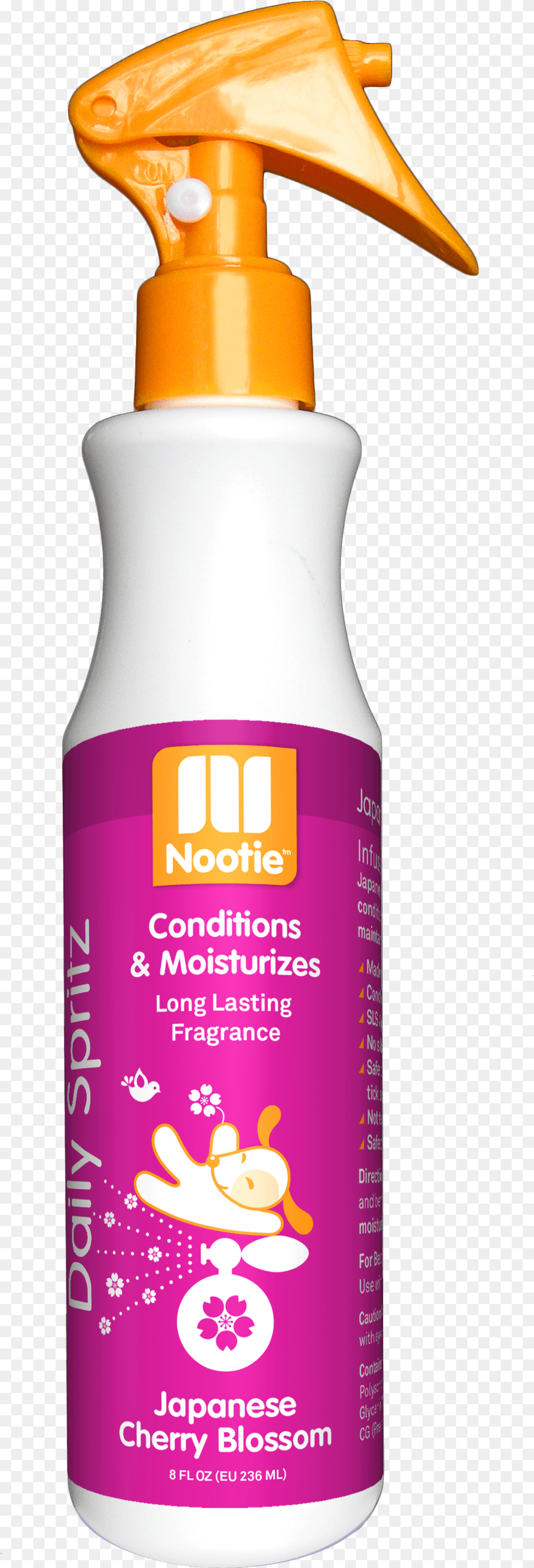 Nootie Daily Spritz, Bottle, Lotion, Cosmetics, Sunscreen Png