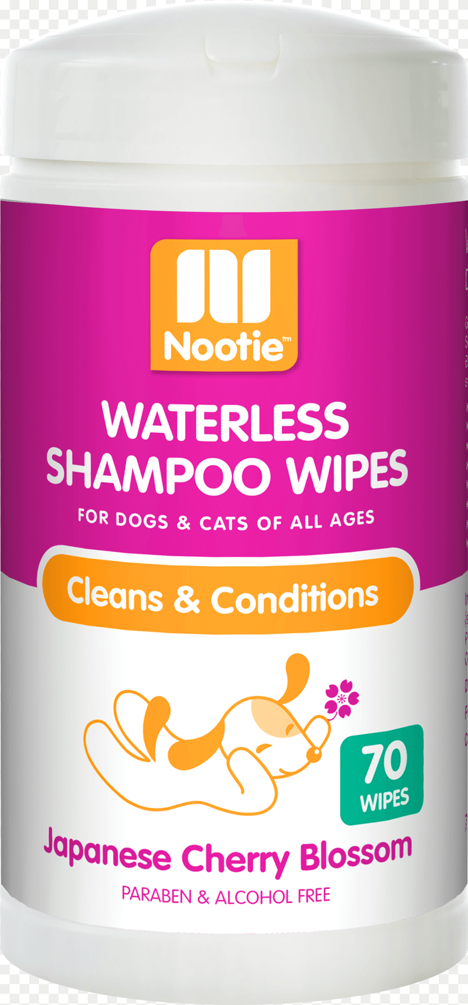Nootie Waterless Shampoo Wipes, Cosmetics, Can, Tin, Deodorant Free Transparent Png