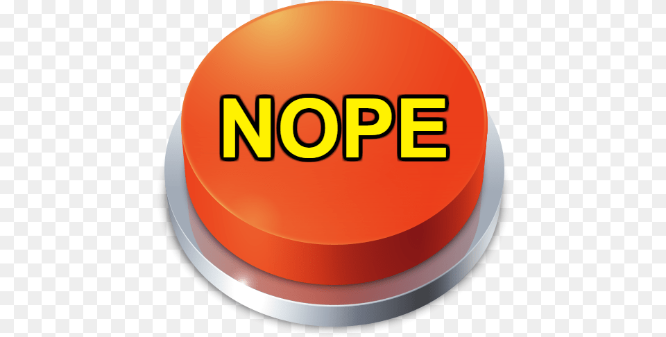 Nope Button U2013 Apps Red Nope Button, Birthday Cake, Cake, Cream, Dessert Png