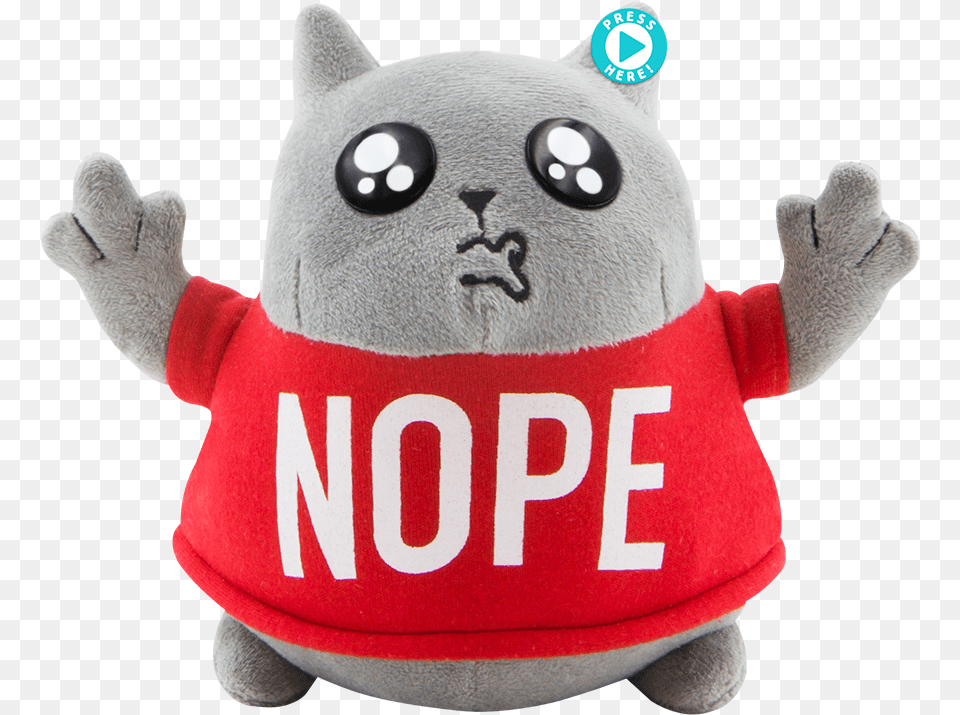 Nope Cat Exploding Kittens, Plush, Toy, Clothing, Glove Png Image