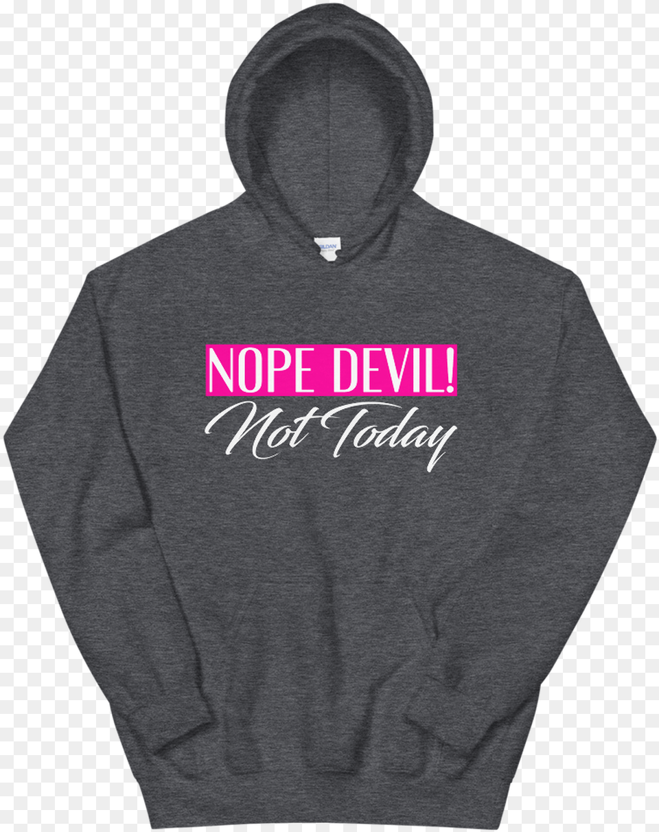 Nope Devil Pink Unisex Hoodie, Sweatshirt, Clothing, Hood, Knitwear Free Transparent Png