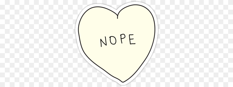 Nope Heart Stickers Png
