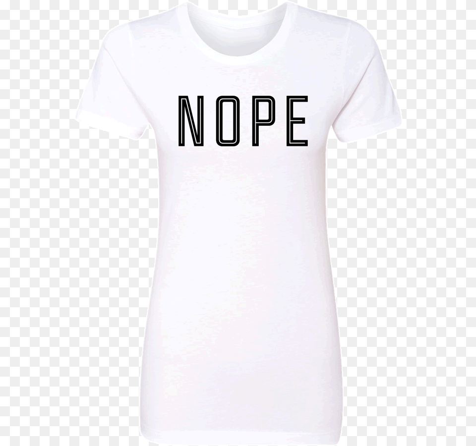 Nope Wake Up T Shirt, Clothing, T-shirt Png Image