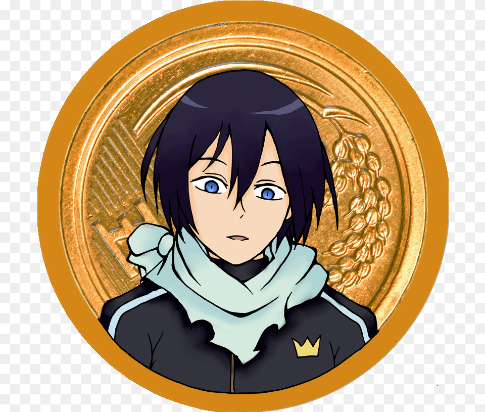 Noragami Anime Badges Spotlight Flamenco Online Store Badge Anime, Baby, Gold, Person, Face Free Png