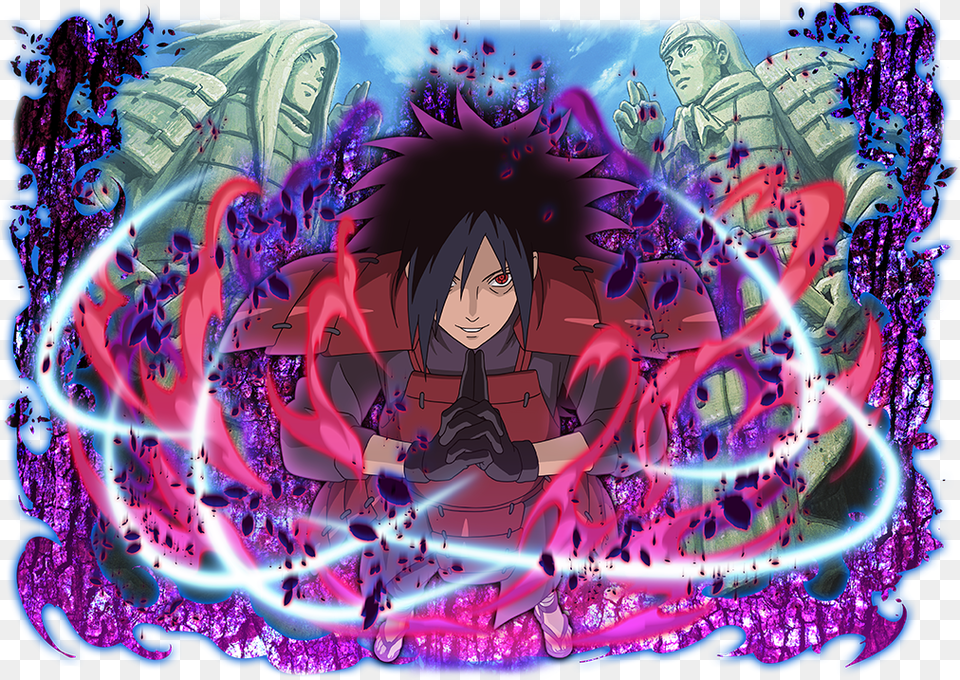 Nordax Uchiha Madara Render Ultimate Ninja Blazing, Person, Face, Head, Purple Free Transparent Png