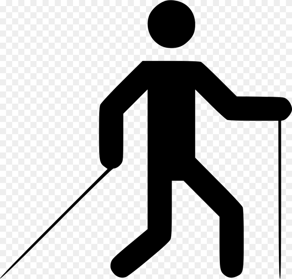 Nordic Walking Icon Download, Person, Sign, Symbol Png Image