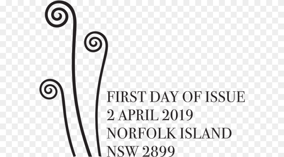 Norfolk Island Tree Fern Postmark Amelia Island, Art, Floral Design, Graphics, Pattern Png Image