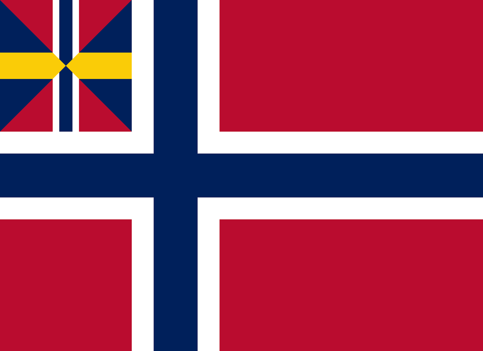 Norge Unionsflagg 1844 Clipart, Flag Free Png