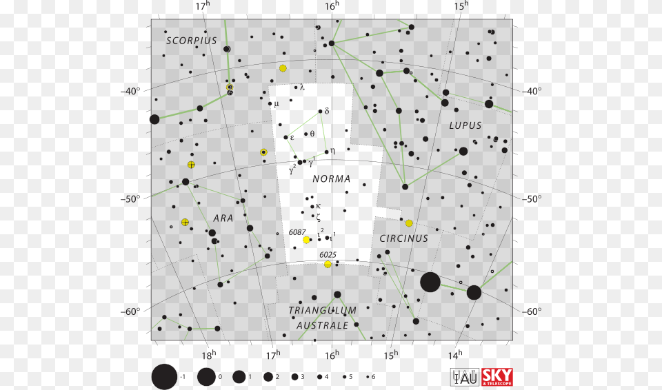 Norma Constellation With Stars Names, Blackboard Free Transparent Png