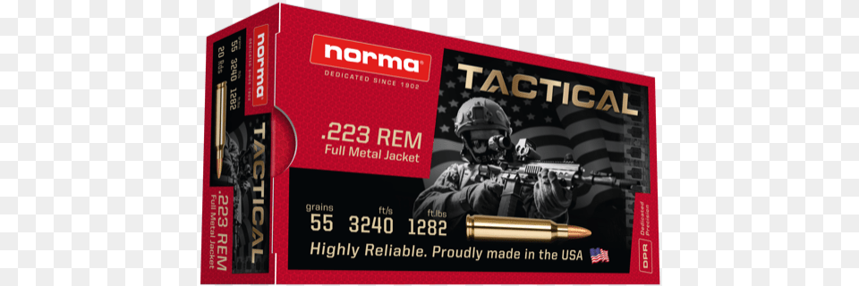 Norma Tactical, Ammunition, Weapon, Firearm, Bullet Free Transparent Png