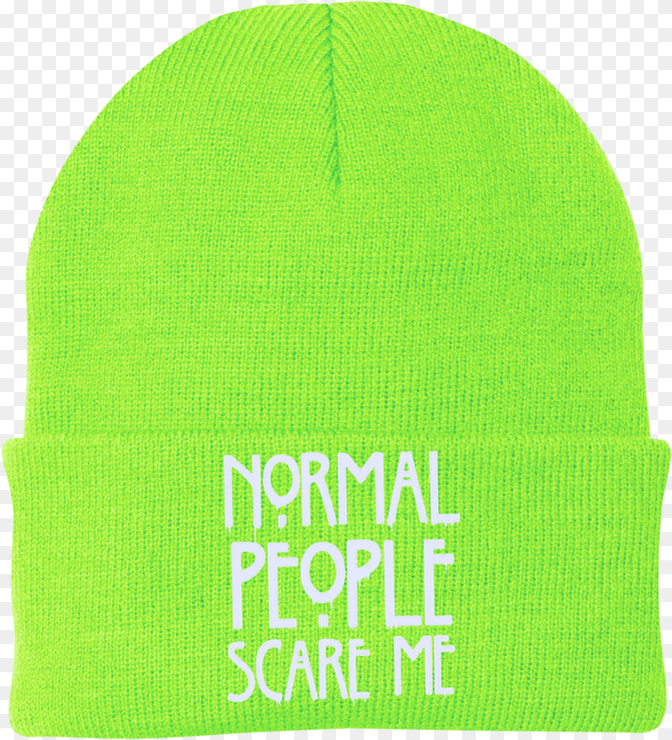 Normal People Scare Me Download Beanie, Cap, Clothing, Hat Free Transparent Png