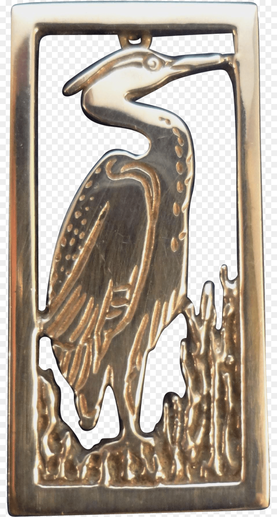 Norman Grant Sterling Silver Great Blue Heron Pin Ciconiiformes, Accessories, Animal, Bird, Waterfowl Free Png