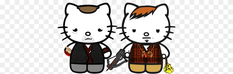 Norman Reedus Dixon And Twd Image Hello Kitty Family Coloring Pages, Book, Comics, Publication, Weapon Free Transparent Png