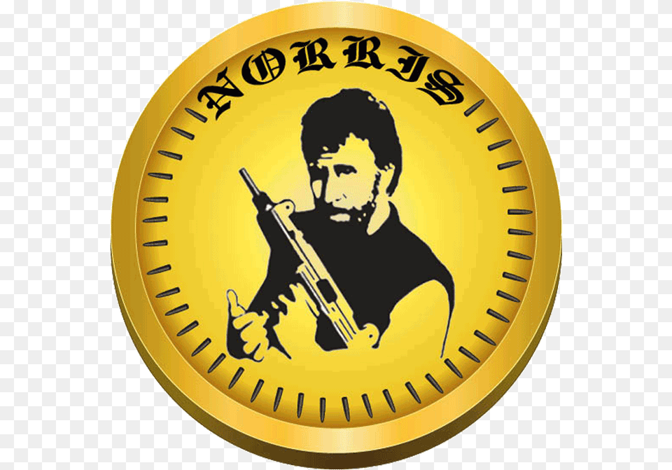 Norris Chuck Norris Coin, Adult, Person, Man, Male Free Png Download