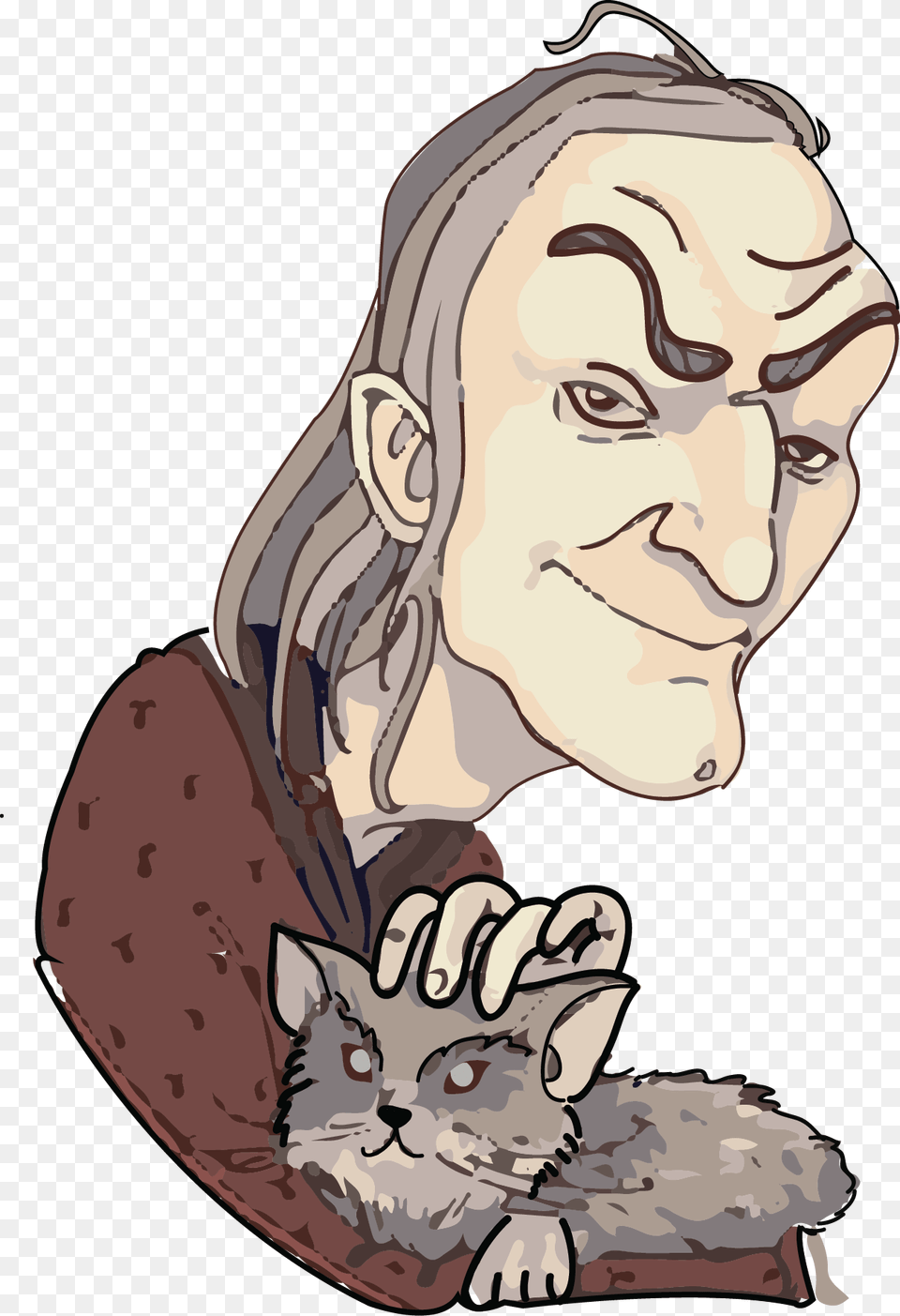 Norris Is The Pet Cat Of Argus Filch Cat, Art, Person, Face, Head Png
