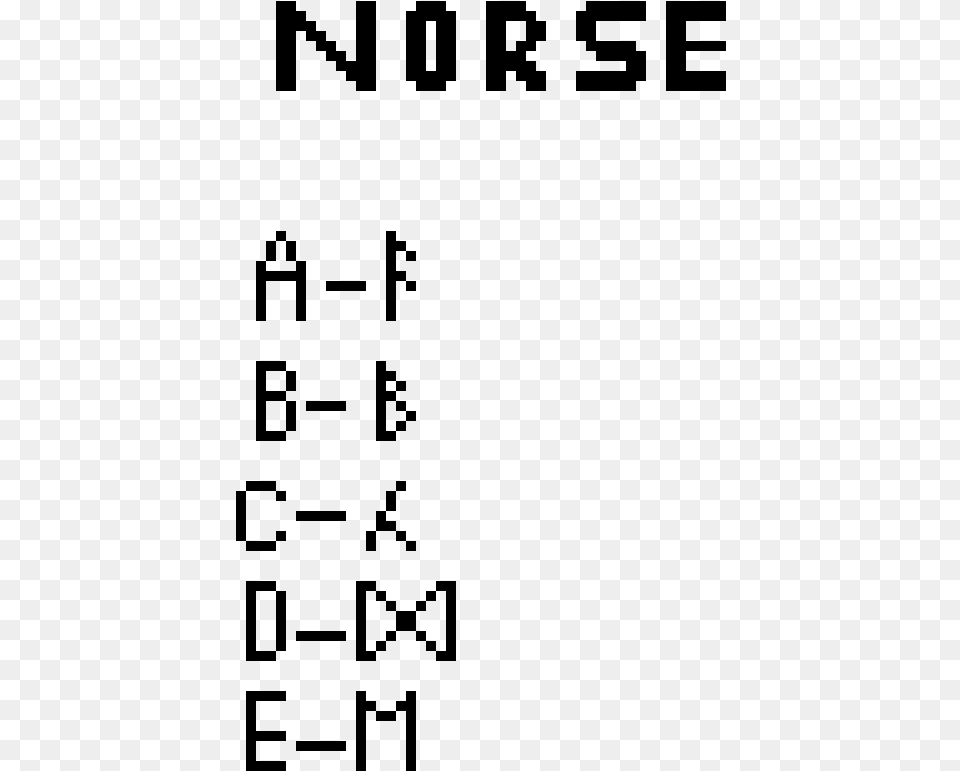 Norse Runes Pixel Art, Gray Png Image