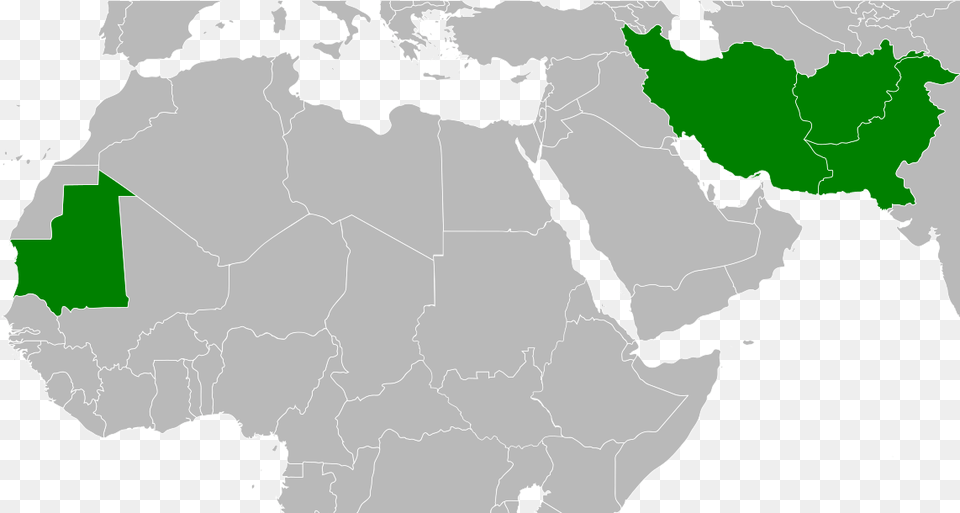 North Africa Middle East Blank Map, Chart, Plot, Atlas, Diagram Png