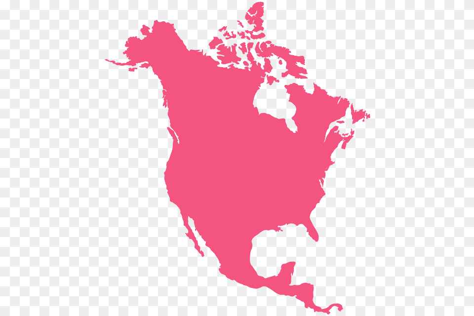 North America Map Red, Chart, Plot, Atlas, Diagram Free Transparent Png