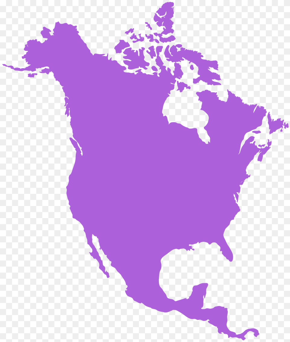 North America Map Silhouette, Chart, Plot, Atlas, Diagram Png Image