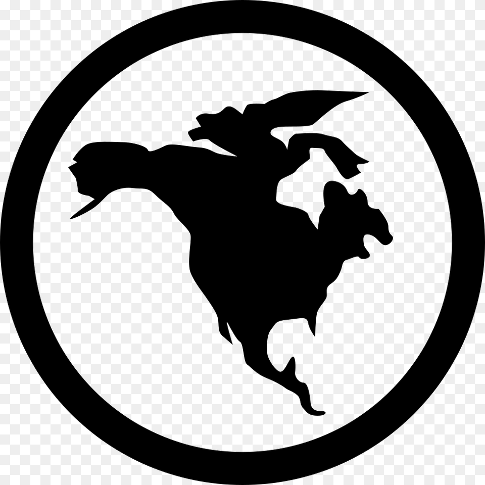 North America North America Icon, Logo, Stencil, Silhouette, Animal Free Transparent Png
