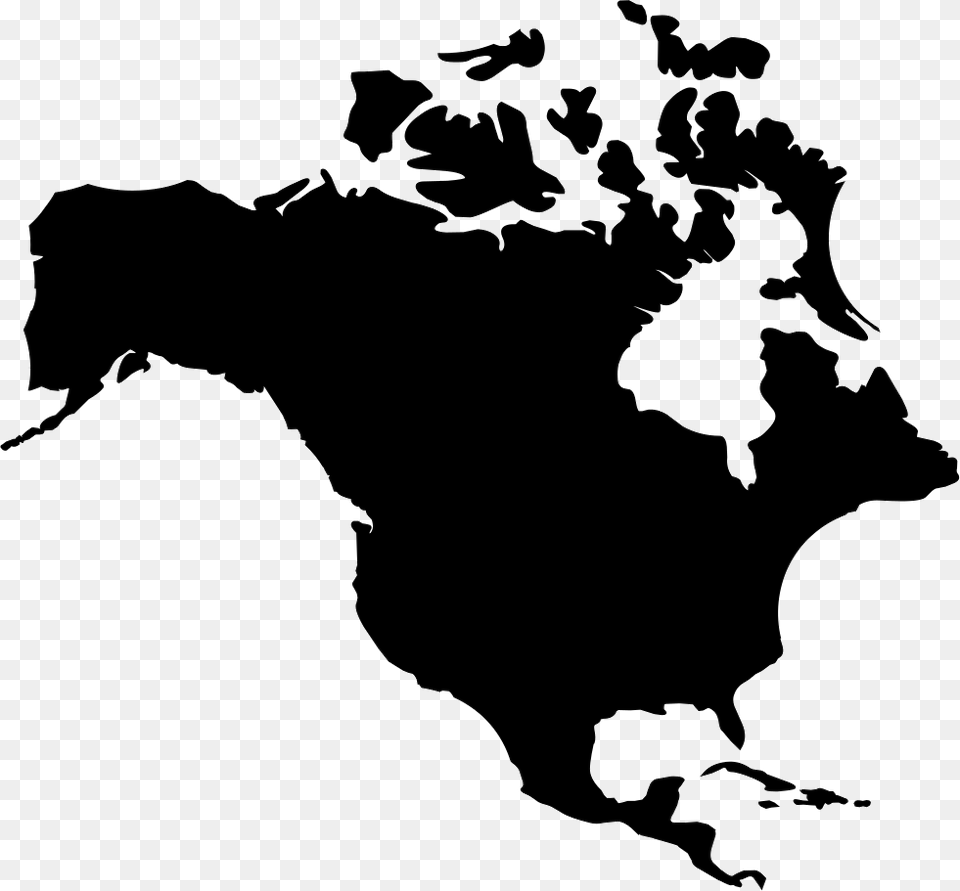 North America North America Map, Chart, Plot, Stencil, Silhouette Png