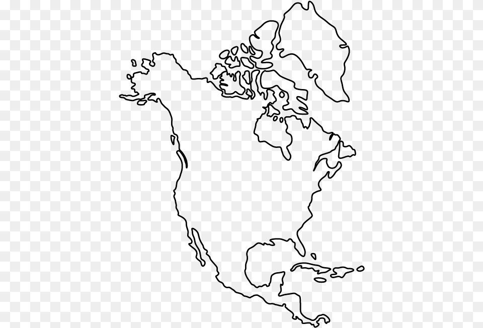 North America To Print, Chart, Plot, Map, Atlas Free Png