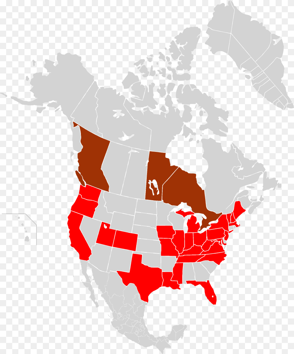 North America Usl Premier League Map 2011 Northwestern United States, Chart, Plot, Atlas, Diagram Png