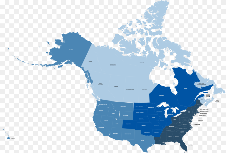 North American Map Map Of Canada, Chart, Plot, Atlas, Diagram Png Image