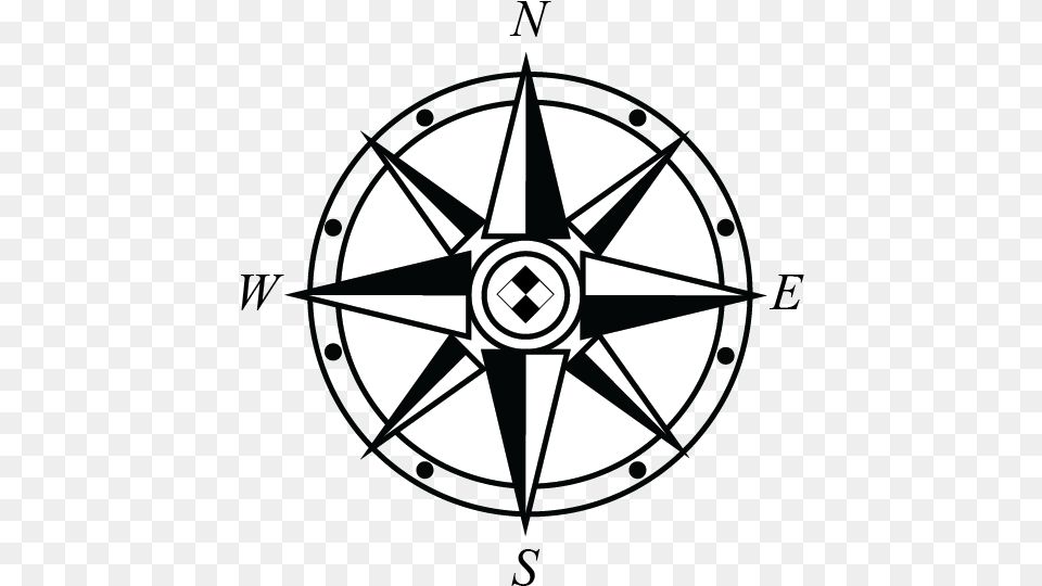 North And Maps Rose Compass Rose Logo, Astronomy, Moon, Nature, Night Free Transparent Png