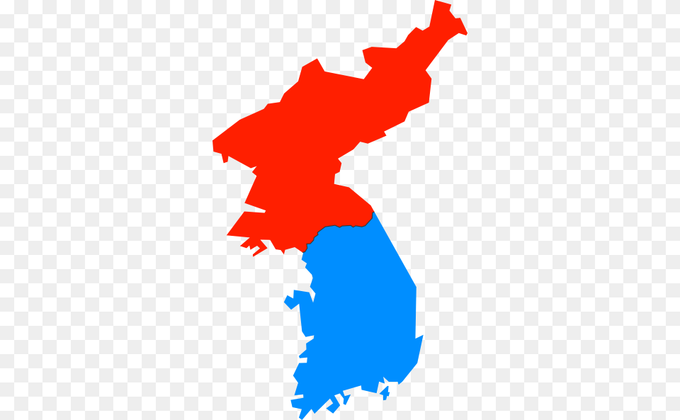 North And South Korea Simple Map Clip Art, Chart, Plot, Atlas, Diagram Png