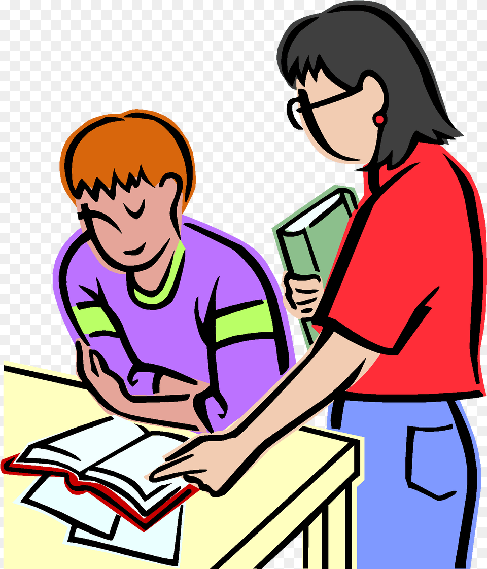 North Arlington Library Welcome Teacher Helping Student Clipart, Book, Person, Publication, Reading Free Png Download