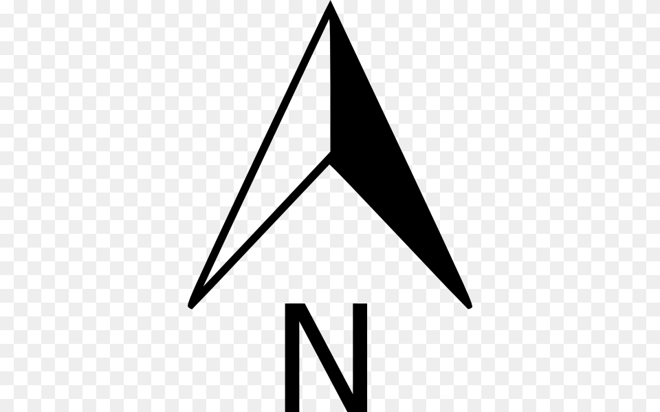 North Arrow Clip Art, Triangle Png Image