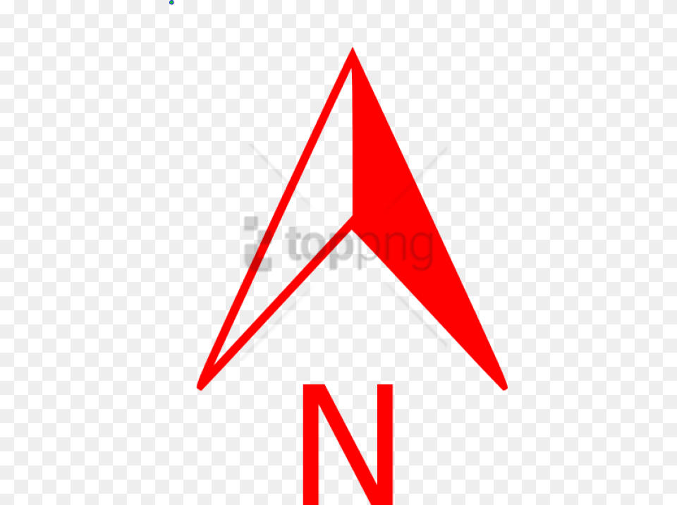 North Arrow Image With North Arrow Red, Triangle, Symbol Free Transparent Png