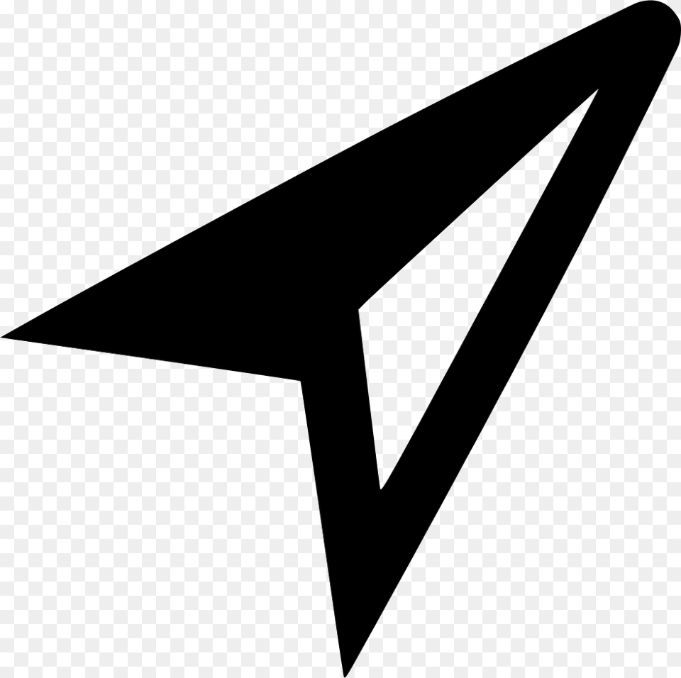 North Arrow Svg Compass Arrow Black White, Triangle, Arrowhead, Weapon, Blade Png Image