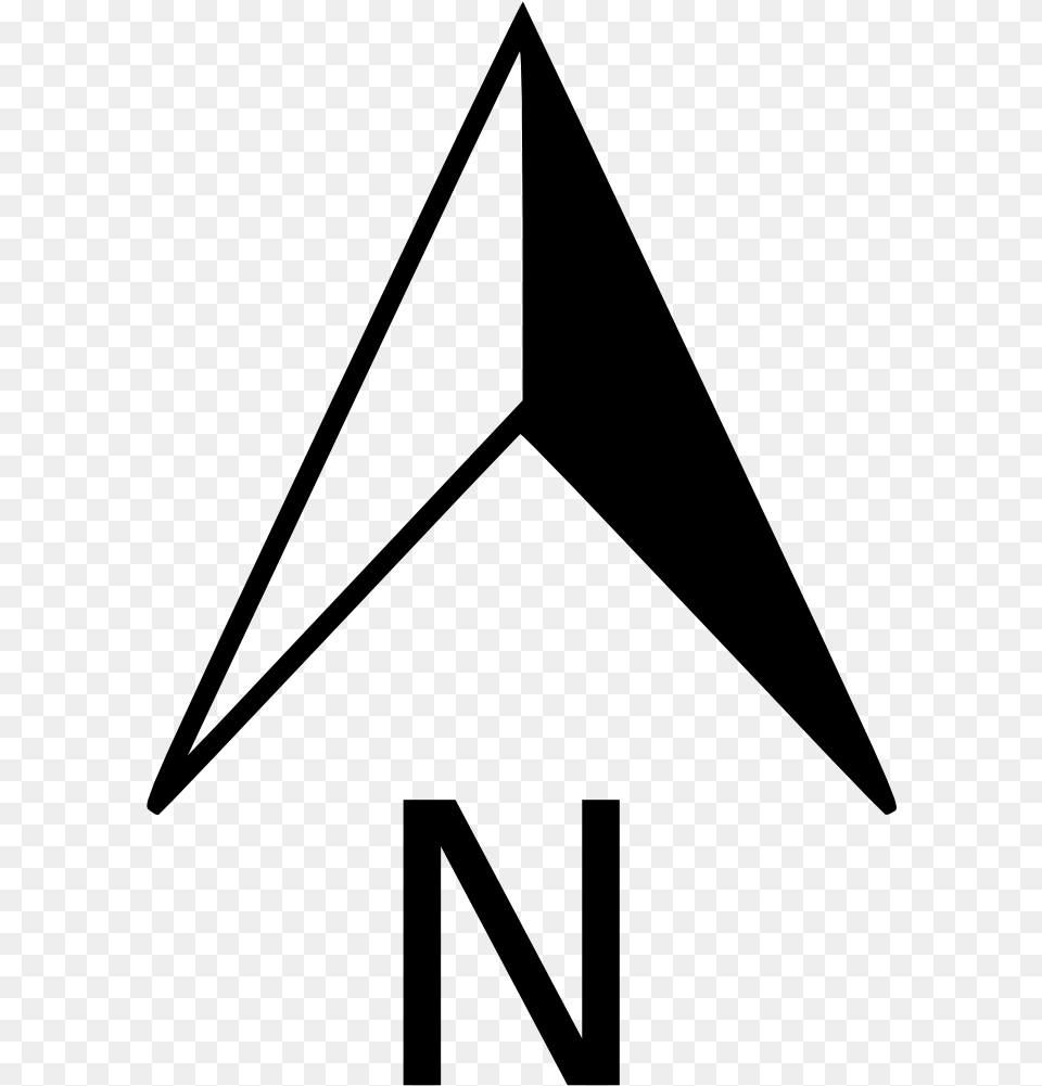 North Arrow Svg North Arrow, Gray Free Png Download