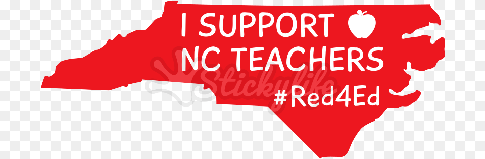 North Carolina Decal Example Red For Ed North Carolina, Firearm, Text, Weapon, Logo Png Image