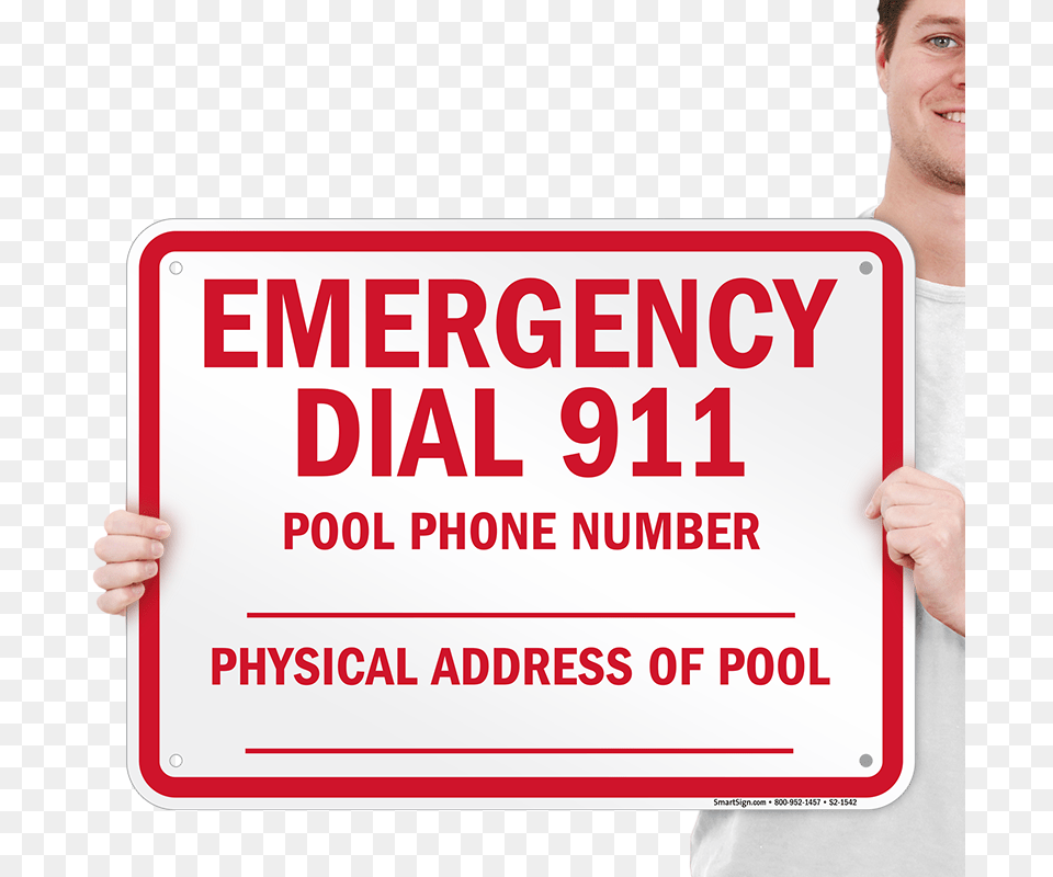 North Carolina Emergency Dial 911 Sign Emergency Exit Alarm Will Sound If Door, White Board, Advertisement, Symbol, Person Free Transparent Png