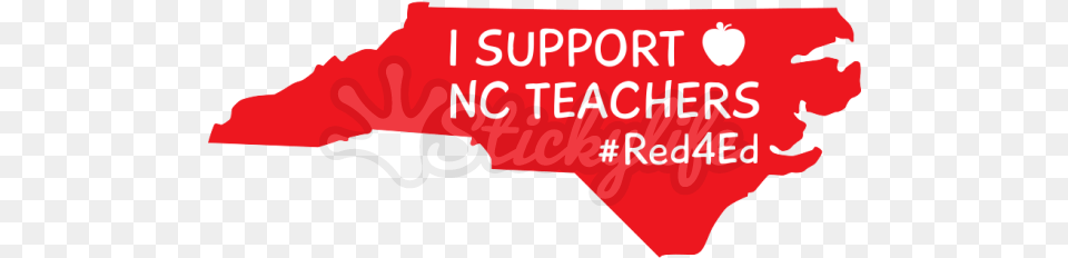 North Carolina Red For Ed Decal Love North Carolina, Firearm, Weapon, Logo, Text Free Png