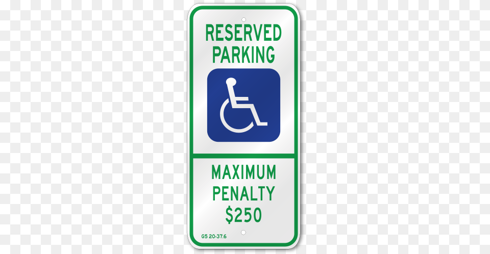 North Carolina State Handicap No Arrow Sign Disabled Parking Sign, Symbol, Road Sign Png Image
