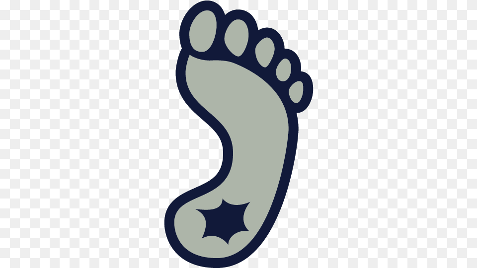 North Carolina Tar Heels North Carolina Tar Heels Foot, Footprint Free Png