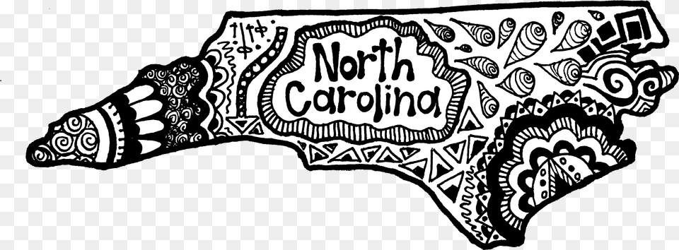 North Carolina Zentangle Zentangle North Carolina, Art, Doodle, Drawing Png