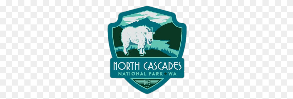 North Cascades National Park Emblem, Logo, Animal, Livestock, Mammal Png
